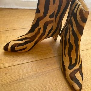 J Crew booties, animal print